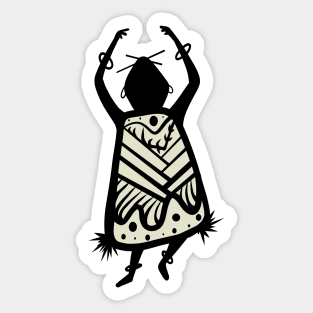 Dancer Cave Person Sticker